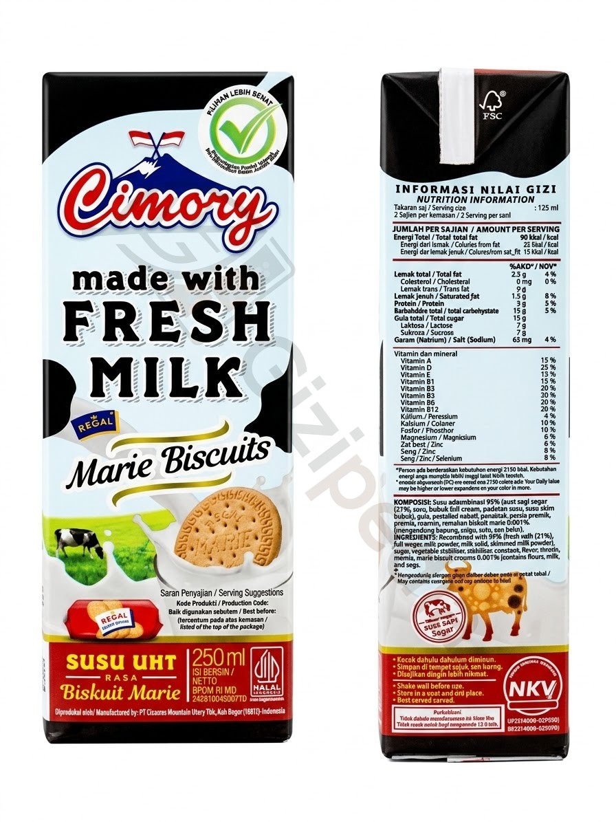 Cimory Susu UHT Marie Biscuit