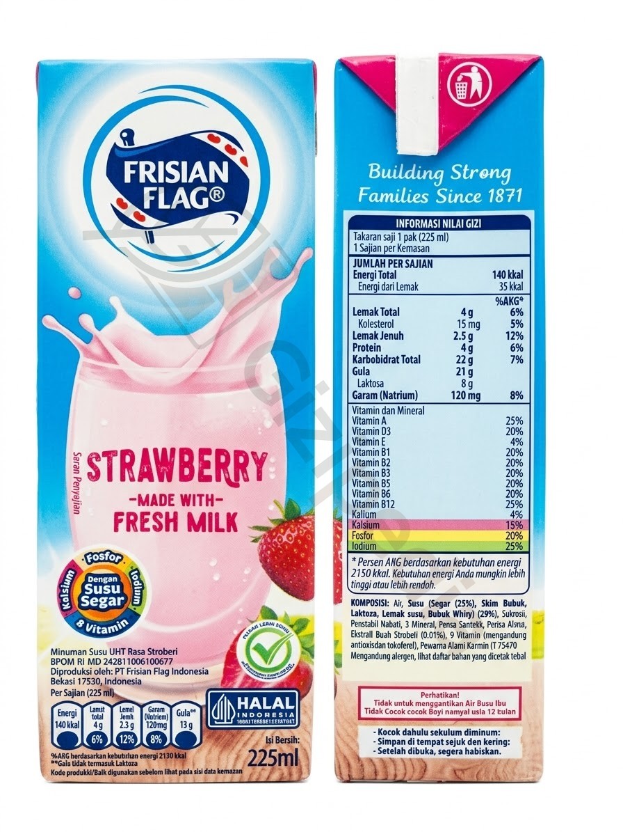 Frisian Flag Strawberry 225ml