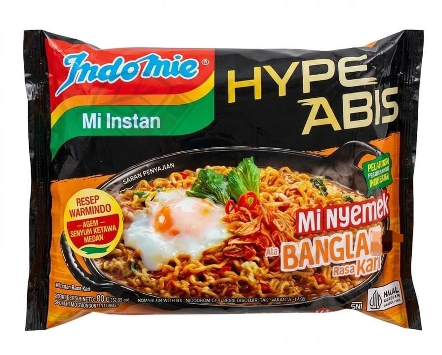 Indomie Nyemek ala Banglahdes'e Rasa Kari