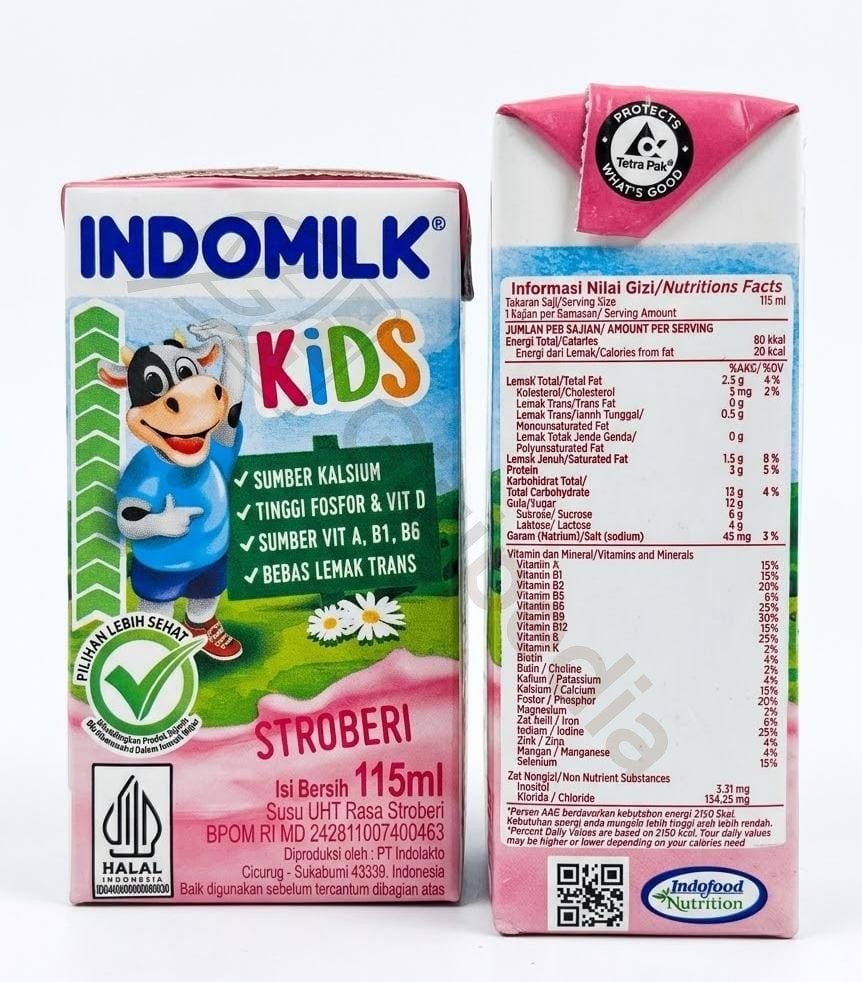 Indomilk KIDS Box Stroberi 115ml