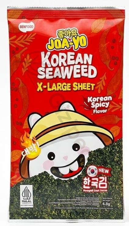 Joa-Yo Korean Seaweed X-Large Sheet Korean Spicy