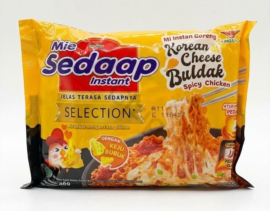 Mie Sedaap Selection Goreng Korean Cheese Buldak