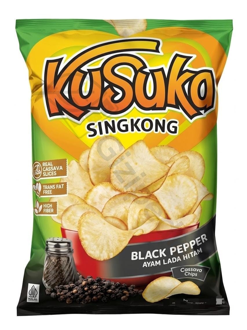 Kusuka Singkong Black Pepper 60g