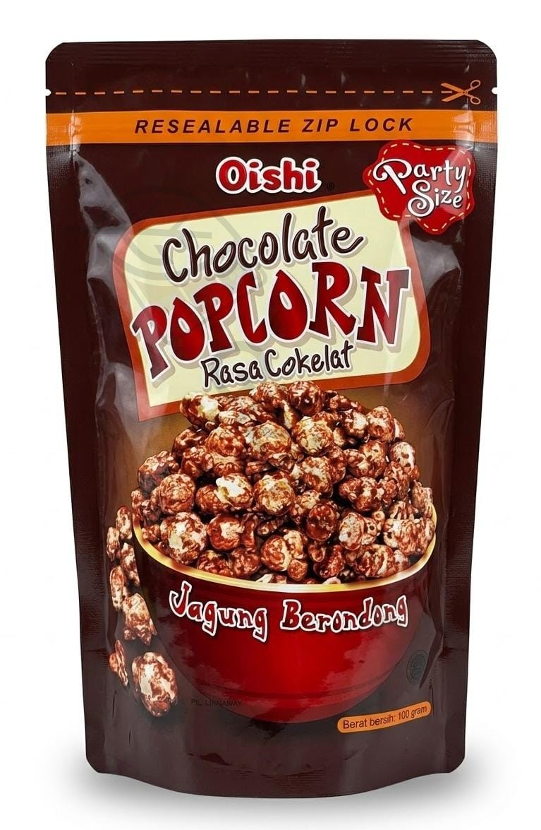 Oishi Popcorn Cokelat 100g