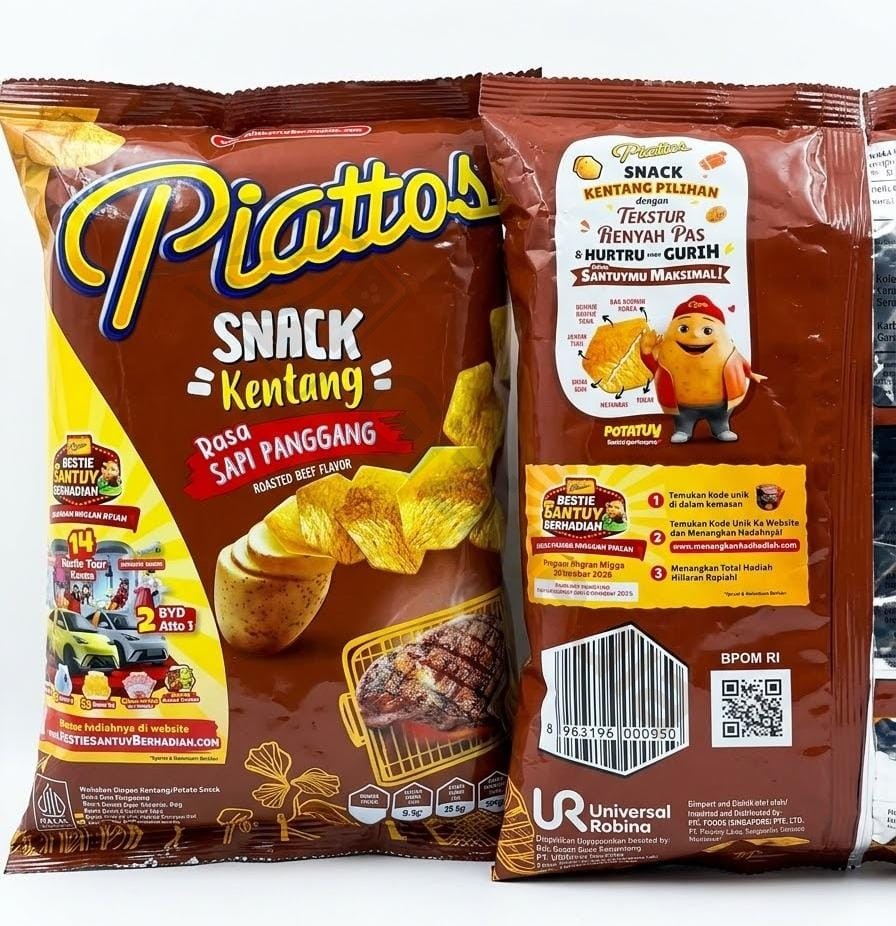 Piattos Sapi Panggang 65g