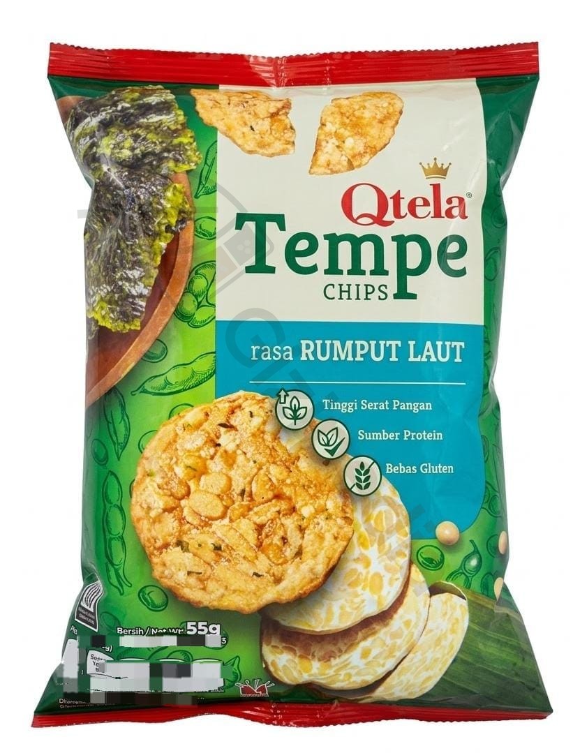Qtela Tempe Chips Rumput Laut 55g