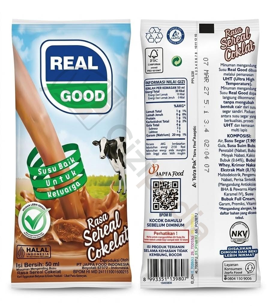 Real Good Bantal Sereal Cokelat 50ml