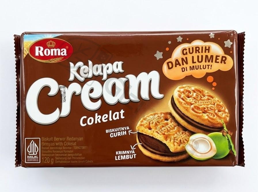 Roma Kelapa Cream Coklat 178g