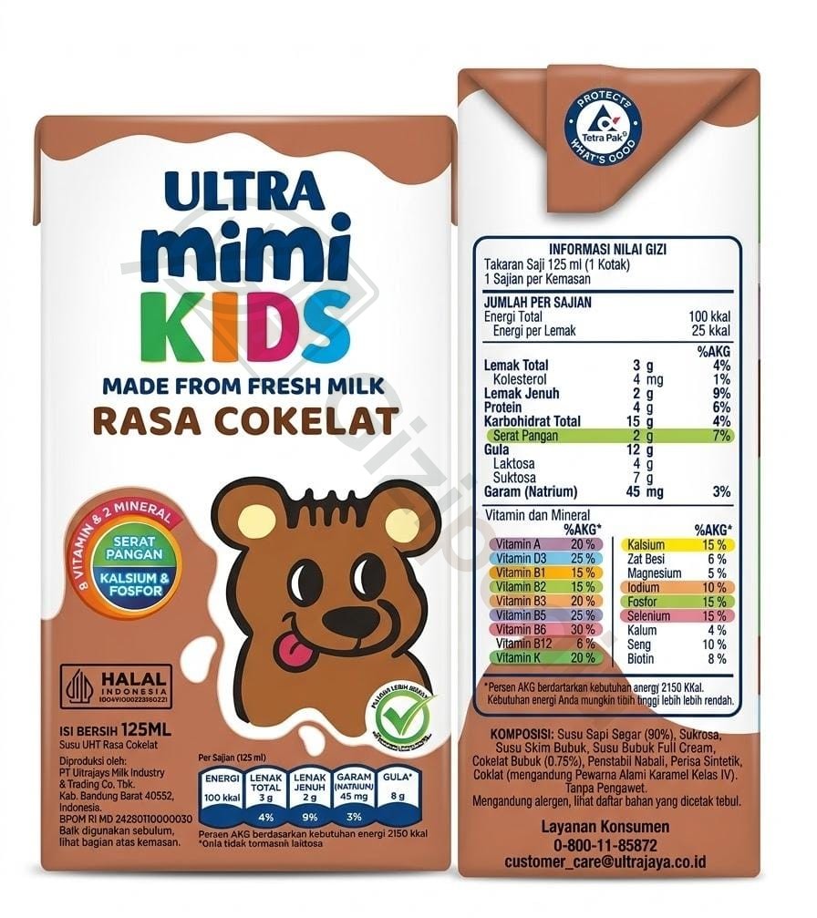 Ultra mimi KIDS Cokelat 125ml