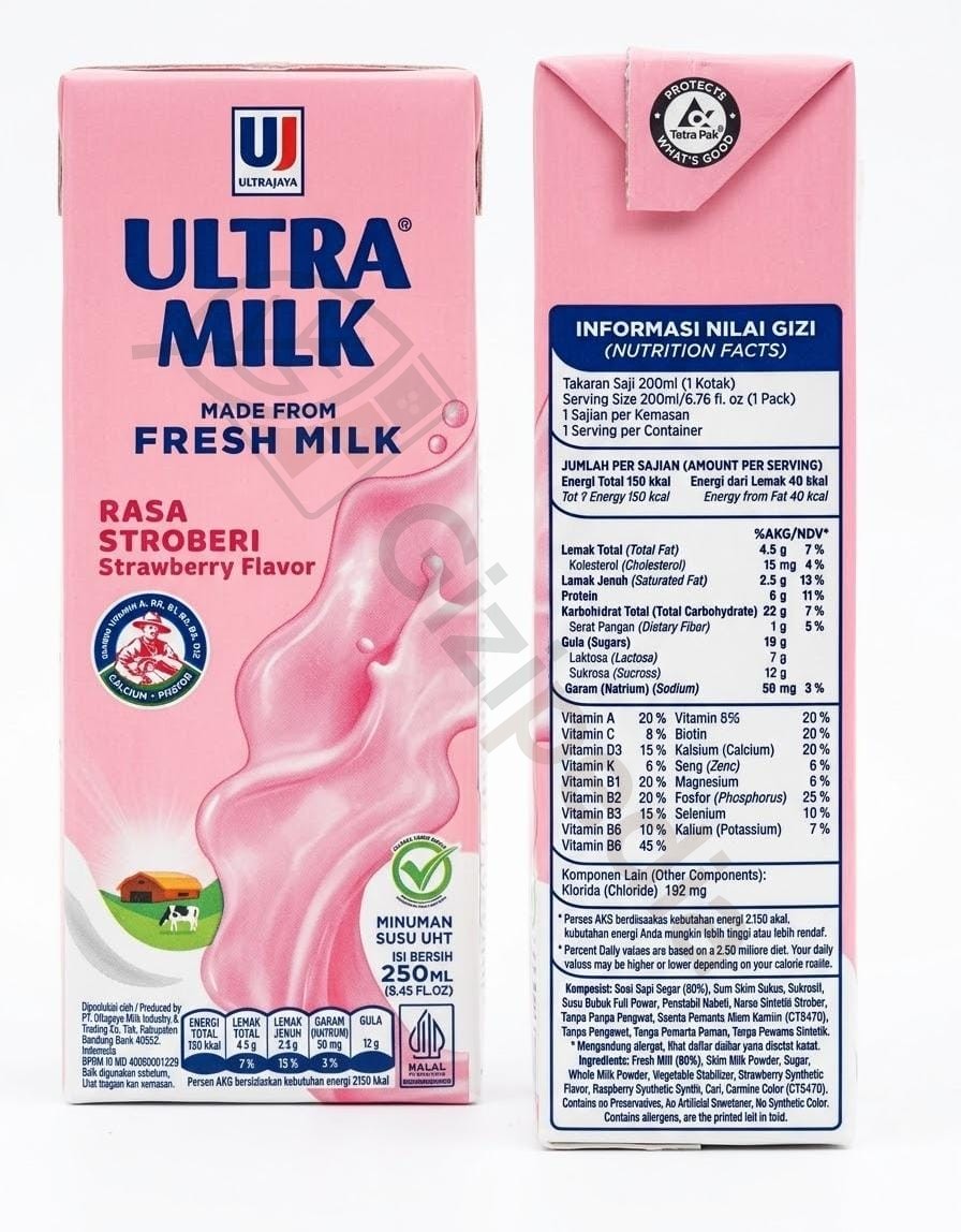 Ultra Milk Full Stroberi Strawberry
